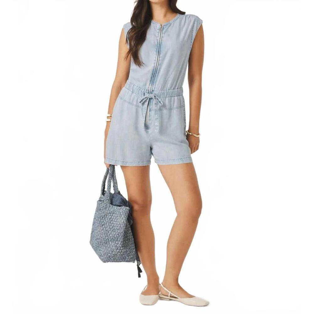 NEW SPLENDID rosalie romper in bleached indigo - Picture 3 of 5